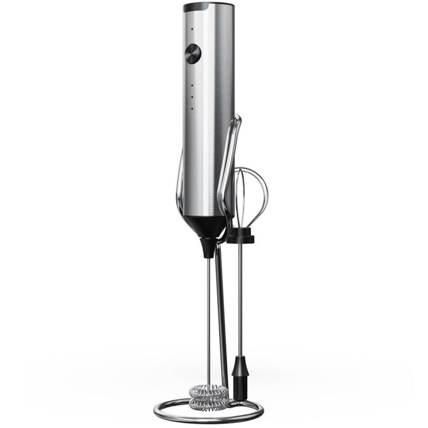Orca Rechargeable Electric Milk Frother 3 Speeds, Stainless Steel - OR-MF-15BS