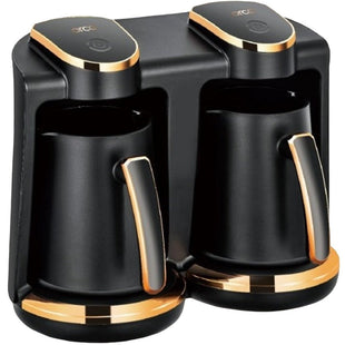 Orca Turkish Coffee Maker 2 Pot 800 Watts 8 Cups, Rose Gold - OR-PR49D