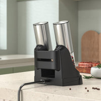 Orca Rechargeable Salt and Pepper Mill 95ml, Stainless Steel - OR-SPM-32C