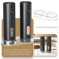 Orca Rechargeable Salt and Pepper Mill 110ml, Black - OR-SPM-65A