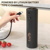 Orca Rechargeable Salt and Pepper Mill 110ml, Black - OR-SPM-65A