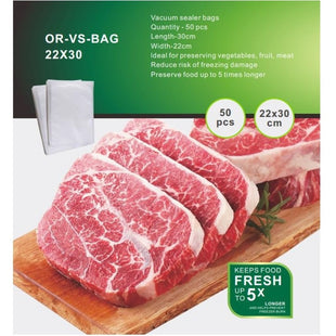 Orca Vacuum Sealer Bag 22x30cm 50pcs - OR-VS-BAG22X30