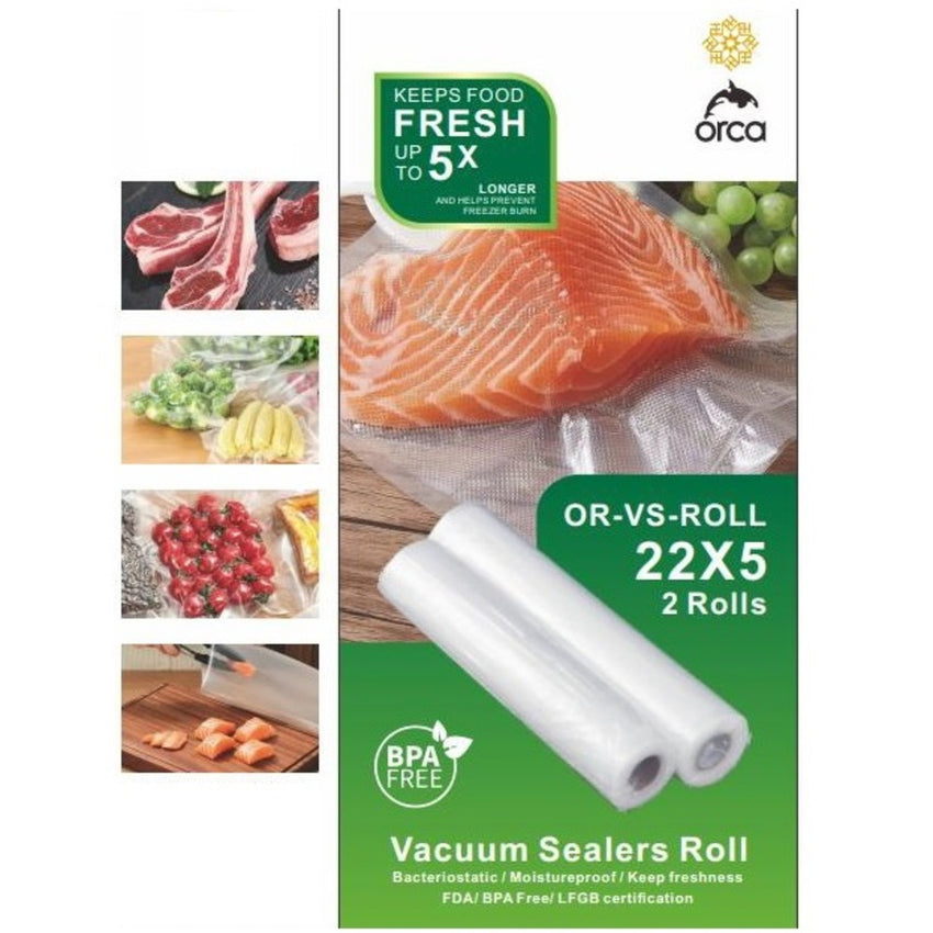 Orca Vacuum Sealer 2 Rolls 22x5m - OR-VS-ROLL22X5