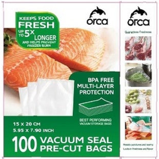 Orca Vacuum Sealer Bag 15x20cm 100qty - OR-VSBAG15X20