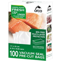 Orca Vacuum Sealer Bag 17x25cm 100qty - OR-VSBAG17X25