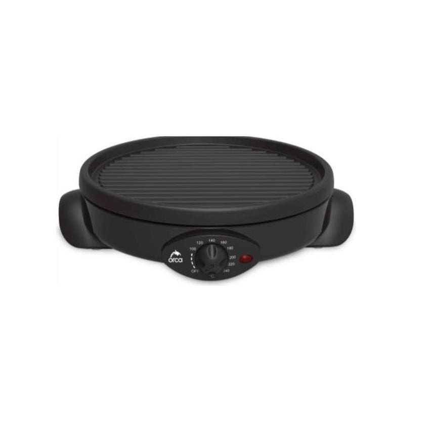 Orca Crepe Maker and Grill Pan 1500 Watts - Black
