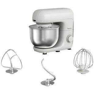 Moulinex 800W Kitchen Machine with 4.8L Stainless Steel Bowl - Efficient Mixing & Kneading