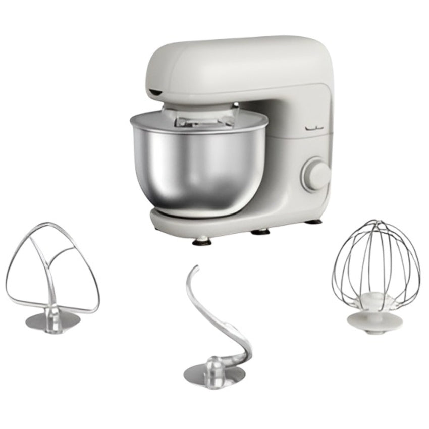 Moulinex 800W Kitchen Machine with 4.8L Stainless Steel Bowl - Efficient Mixing & Kneading