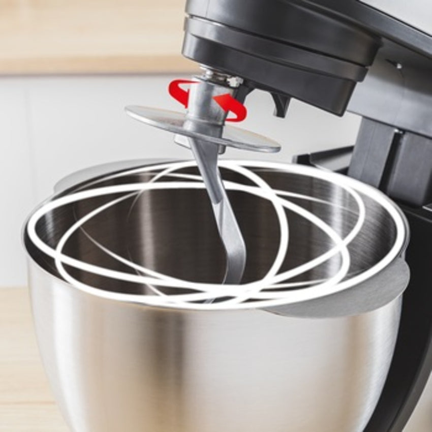 MOULINEX Powerful 1100W Stand Mixer with 4.6L Stainless Steel Bowl - Model QA525827