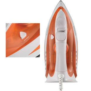 Kenwood Steam Iron Ceramic Plate 2100 Watts, White/Orange - STP50.000WO