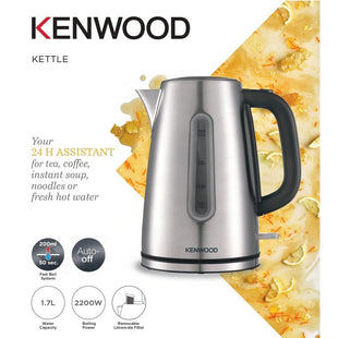 Kenwood Electric Kettle 2200 Watts 1.7 Liters, Stainless Steel - ZJM10.000SS