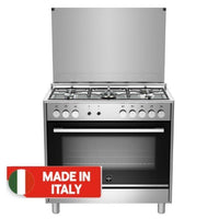 La Germania 5 Burners Gas Cooker, 90x60cm, TUS95C31DX - Silver