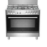 La Germania 5 Burners Gas Cooker, 90x60cm, TUS95C31DX - Silver