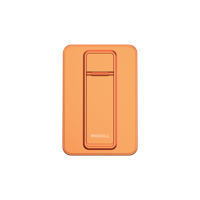 MOCOLL 5000mAh Orange Magnetic Power Bank Stand – PD 20W Fast Wireless Charging