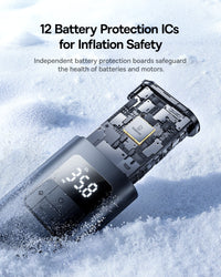 Baseus PrimeTrip VA1 Wired and Wireless 2-in-1 Tire Inflator - Cosmic Black