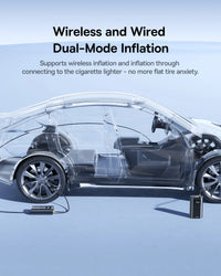 Baseus PrimeTrip VA1 Wired and Wireless 2-in-1 Tire Inflator - Cosmic Black