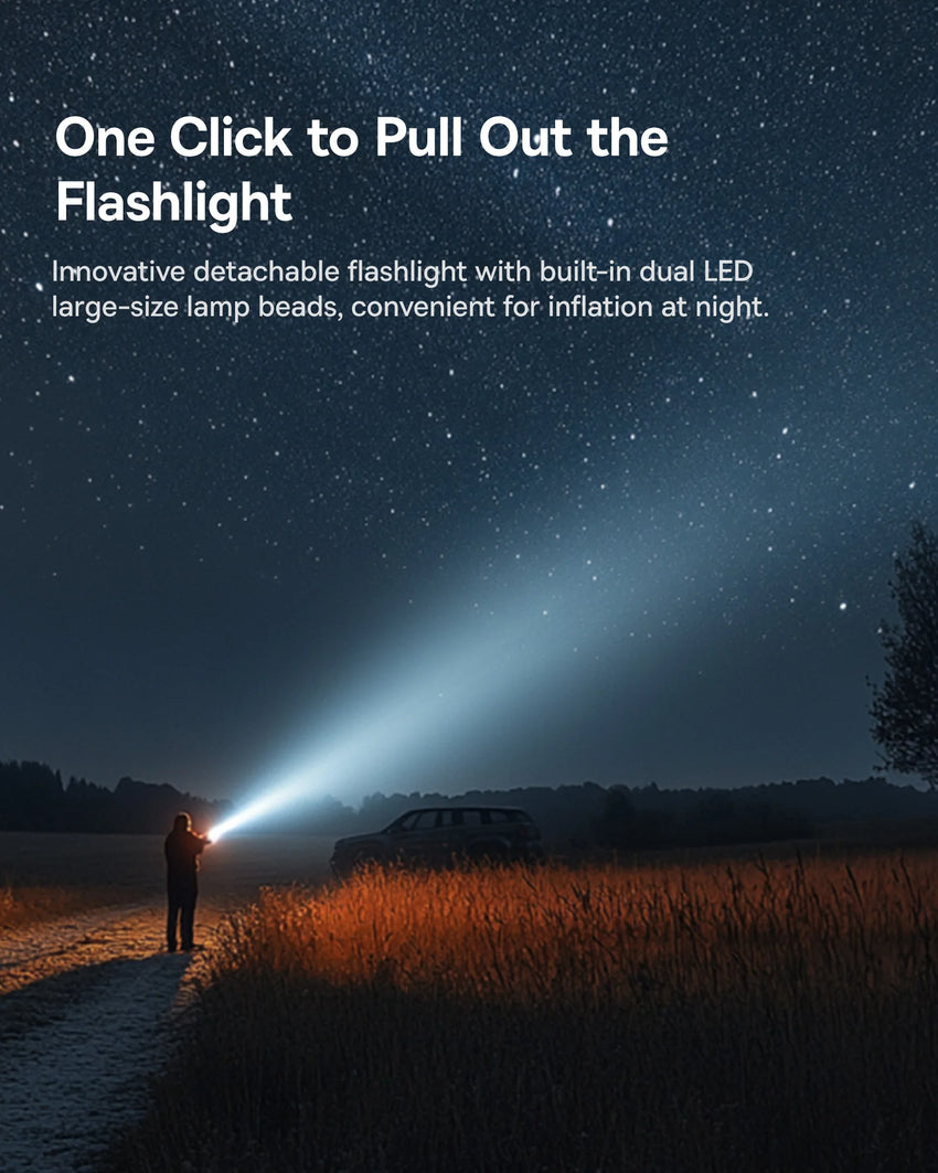 Baseus PrimeTrip VA1 Wired and Wireless 2-in-1 Tire Inflator - Cosmic Black