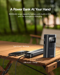 Baseus PrimeTrip VA1 Wired and Wireless 2-in-1 Tire Inflator - Cosmic Black