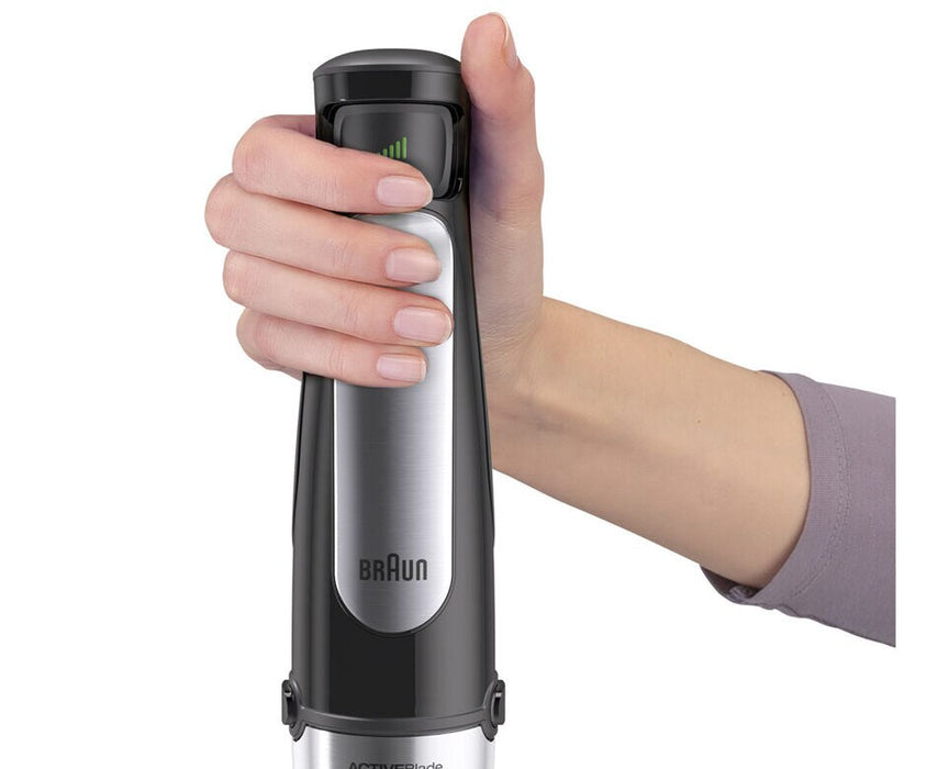 Hand Blender 1000W 600ml Beaker with FP Bowl 1500ml & Whisk ? Versatile Hand Blender Set