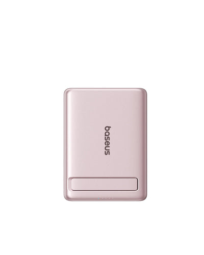 Baseus PicoGo AM31 Qi2 Ultra-Mini Magnetic Power Bank with Kickstand 5000mAh 20W - Nebula Pink