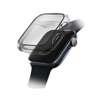 UNIQ GARDE HYBRID WATCH CASE WITH SCREEN PROTECTION 45MM SMOKED (TINTED GREY)