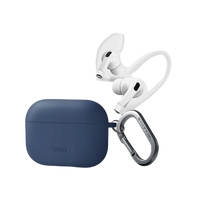 UNIQ NEXO ACTIVE HYBRID SILICONE AIRPODS PRO 2ND GEN (2022) CASE WITH SPORTS EAR HOOKS - CASPIAN (BLUE)