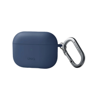 UNIQ NEXO ACTIVE HYBRID SILICONE AIRPODS PRO 2ND GEN (2022) CASE WITH SPORTS EAR HOOKS - CASPIAN (BLUE)