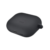 UNIQ NEXO ACTIVE HYBRID SILICONE AIRPODS PRO 2ND GEN (2022) CASE WITH SPORTS EAR HOOKS - CHARCOAL (GREY)