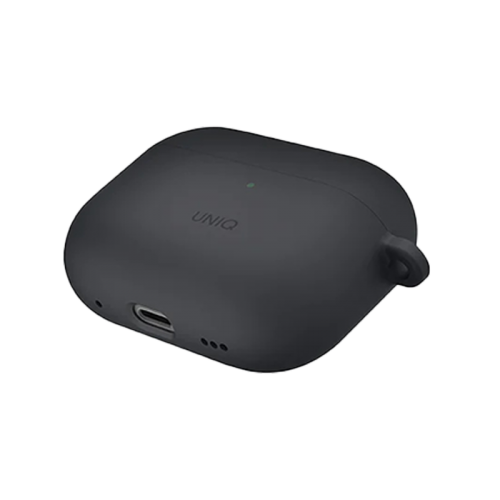 UNIQ NEXO ACTIVE HYBRID SILICONE AIRPODS PRO 2ND GEN (2022) CASE WITH SPORTS EAR HOOKS - CHARCOAL (GREY)