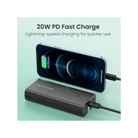 Ravpower RP-RP243 10000mAh 20W 3-Ports With Power Bank UK Plug black
