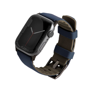 UNIQ LINUS AIROSOFT SILICONE APPLE WATCH STRAP 45/44/42MM - NAUTICAL BLUE (BLUE) EOL