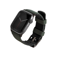 UNIQ LINUS AIROSOFT SILICONE APPLE WATCH STRAP 45/44/42MM - MOSS GREEN (GREEN) EOL