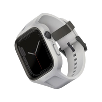 UNIQ MONOS 2-IN-1 APPLE WATCH STRAP WITH HYBRID CASE 45/44MM - CHALK GREY (GREY) EOL
