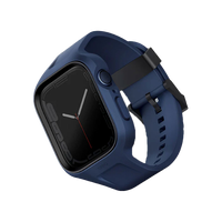 UNIQ MONOS 2-IN-1 APPLE WATCH STRAP WITH HYBRID CASE 45/44MM - MARINE BLUE (BLUE) EOL