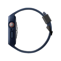 UNIQ MONOS 2-IN-1 APPLE WATCH STRAP WITH HYBRID CASE 45/44MM - MARINE BLUE (BLUE) EOL