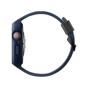 UNIQ MONOS 2-IN-1 APPLE WATCH STRAP WITH HYBRID CASE 45/44MM - MARINE BLUE (BLUE) EOL