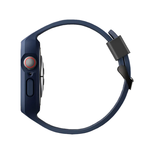 UNIQ MONOS 2-IN-1 APPLE WATCH STRAP WITH HYBRID CASE 45/44MM - MARINE BLUE (BLUE) EOL