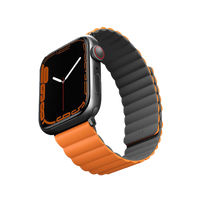 Uniq Revix Reversible Magnetic for Apple Watch Strap 42/44/45mm Charcoal (Grey/Orange)