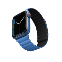 Uniq Revix Reversible Magnetic for Apple Watch Strap 42/44/45mm Caspian (Blue/Black)