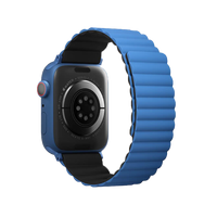 Uniq Revix Reversible Magnetic for Apple Watch Strap 42/44/45mm Caspian (Blue/Black)