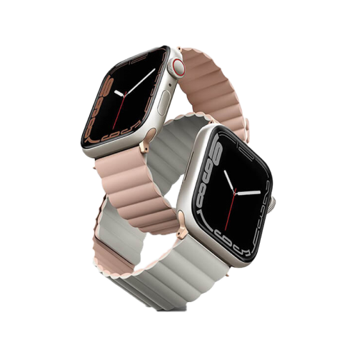 Uniq Revix Reversible Magnetic for Apple Watch Strap 42/44/45mm Blush (Pink/Beige)
