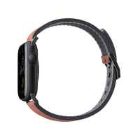 UNIQ STRADEN WATERPROOF LEATHER HYBRID APPLE WATCH STRAP 45/44/42MM TOFFEE (BROWN)