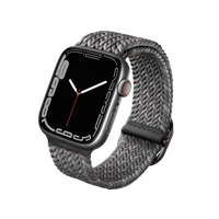 UNIQ ASPEN DESIGNER EDITION BRAIDED APPLE WATCH STRAP 45/44/42MM PEBBLE GREY (PEBBLE GREY) EOL