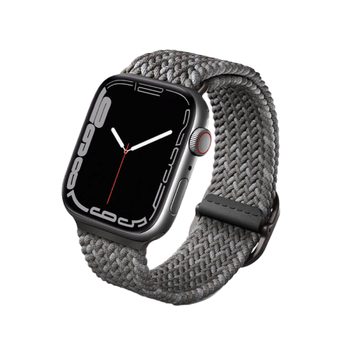 UNIQ ASPEN DESIGNER EDITION BRAIDED APPLE WATCH STRAP 45/44/42MM PEBBLE GREY (PEBBLE GREY) EOL