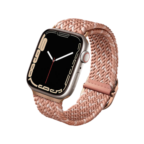 UNIQ ASPEN DESIGNER EDITION BRAIDED APPLE WATCH STRAP 41/40/38MM CITRUS PINK (CITRUS PINK)