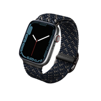 UNIQ ASPEN DESIGNER EDITION BRAIDED APPLE WATCH STRAP 45/44/42MM OBSIDIAN BLUE (OBSIDIAN BLUE)