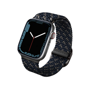 UNIQ ASPEN DESIGNER EDITION BRAIDED APPLE WATCH STRAP 45/44/42MM OBSIDIAN BLUE (OBSIDIAN BLUE)