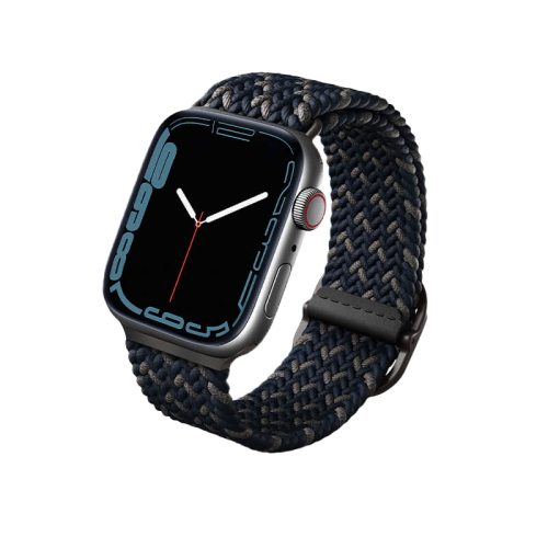 UNIQ ASPEN DESIGNER EDITION BRAIDED APPLE WATCH STRAP 45/44/42MM OBSIDIAN BLUE (OBSIDIAN BLUE)