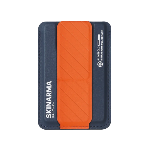 SKINARMA MAG-CHARGE CARD HOLDER WITH GRIP STAND ~ KADO Navy