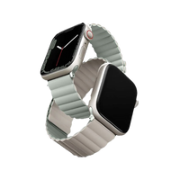 UNIQ REVIX REVERSIBLE MAGNETIC APPLE WATCH STRAP 45/44/42MM  -  SAGE (SAGE/BEIGE) EOL